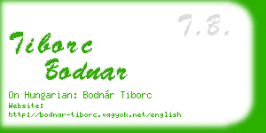 tiborc bodnar business card